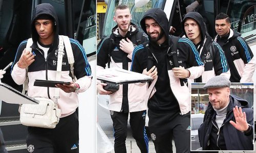 Marcus Rashford heads to London with his Man United team-mates as the  in-form star cools fears he could miss Carabao Cup final through injury  after limping out of win over Barcelona |