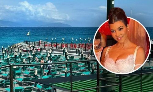Honeymoon bliss! New bride Kourtney Kardashian reveals she is spending time with husband Travis Barker by the sea as she enjoys focaccia bread for 'breakfast, lunch and dinner'