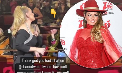 Adele thanks Shania Twain for attending concert before admitting she would have freaked out: 'I would have combusted so hard had I seen it was you'