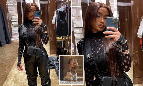 WAGs on the town! Bukayo Saka's glamorous girlfriend Tolami Benson poses in a chic all-black outfit after Gareth Southgate lifted the ban on partners in the team hotel