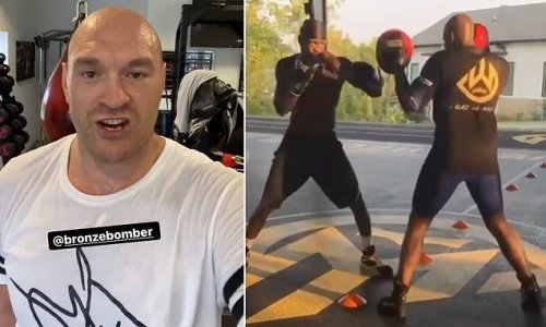 Tyson Fury is back in the gym and slams 'big sausage' Deontay Wilder ...