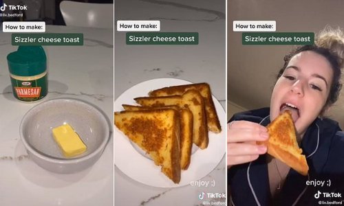 How to make Sizzler's famous cheese toast: Home cook shares her simple three-ingredient recipe for recreating the mouthwatering snack