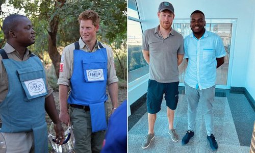 Prince Harry makes surprise three-day solo visit to Mozambique where he was spotted visiting a luxury beach resort - ahead of his return to the UK with Meghan Markle next month