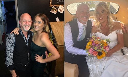 Married man, 48, whose wife is 19 years younger than him discovers he met her when she was just a baby - but the couple, who are expecting their own child together, say 'age is just a number'