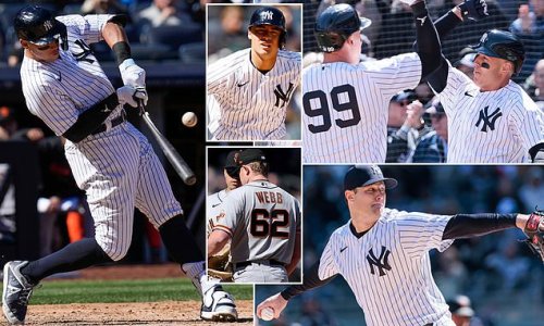 Aaron Judge leads the Yankees to Opening Day victory with a first inning homer before pitcher Gerrit Cole sets a new strikeout record in emphatic win over San Francisco Giants