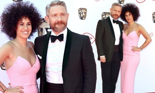 BAFTA TV AWARDS 2022: Martin Freeman puts on a smitten display with his girlfriend Rachel Mariam in rare red carpet appearance