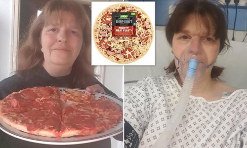 How eating a PIZZA saved my life: Mother, 45, claims she'd have never spotted her cancer without tucking into a £5 meat feast from Asda