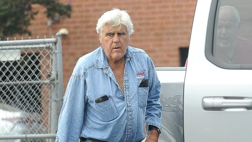 EXCLUSIVE: Jay Leno seen picking up supplies at Burbank auto store almost a year after suffering severe burns from engine fire