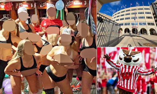 Exclusive Topless Photos Of Jubilant Wisconsin Volleyball Team Leaked Online Came From A Player 