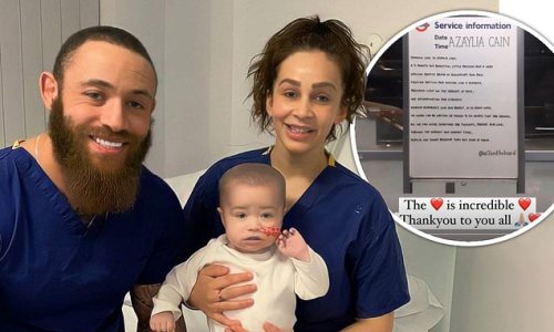 Ashley Cain's girlfriend Safiyya Vorajee thanks the London Underground for their touching tribute to baby daughter Azaylia amid her leukaemia battle