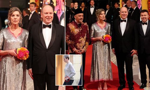 Prince Albert goes solo: Monaco royal attends glitzy Rose Ball without Princess Charlene amid rumours the couple have split after she was seen without her wedding ring