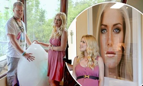 Heidi and Spencer Pratt open the doors to their quirky $3m LA mansion - complete with GIANT portraits of themselves and mammoth crystals - for new MTV Cribs episode