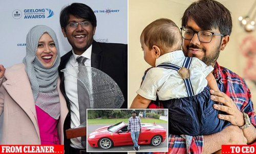 How an Indian man who arrived in Australia with nothing went from airport cleaner to Ferrari-driving CEO of his own multi-million dollar company - and shares his top tip for success