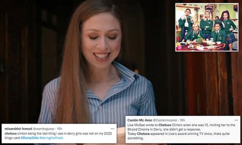 'Getting Chelsea Clinton was iconic!' Former First Daughter’s cameo in Derry Girls finale leaves viewers gobsmacked