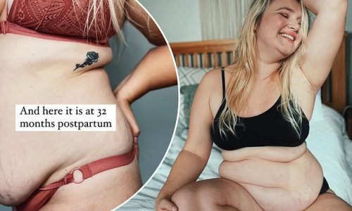 'It's okay to look like you had a baby!' EastEnders star Melissa Suffield, 29, proudly shows off her 'belly overhang' in body positive post nearly three years after birth of son River