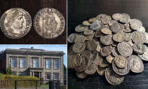 Thieves steal hoard of Roman treasure worth thousands from museum after metal detectorists were forced to hand it over by law 'for safekeeping'