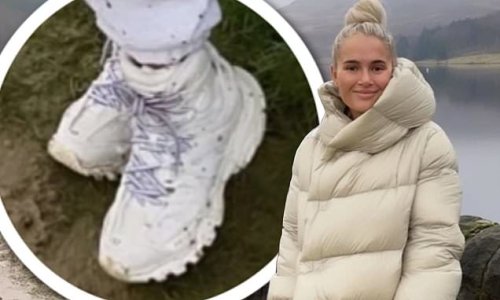 Molly-Mae Hague wears £1,000 designer boots for muddy country walk