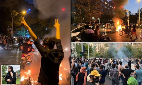 Iran's regime kills 'at least 92' in brutal crackdown of nationwide anti-government protests sparked by the death of young woman 'tortured in custody by Tehran's morality police for not wearing a hijab properly'