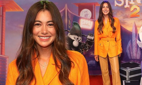 Francesca Hung steps out to attend the Sydney premiere of Sing 2