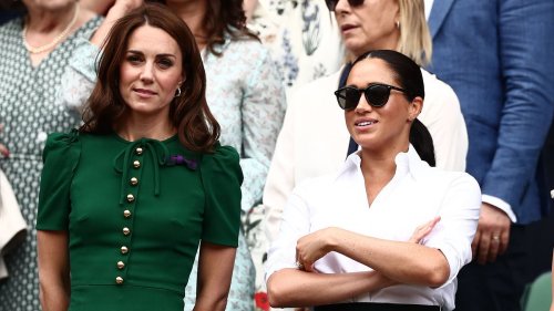 Was this the last chance to save Meghan and Kate's relationship? Inside their girl's day out to Wimbledon in 2019 where they tried to put on a united front...but beneath the surface things were frosty - as body language expert reveals how they REALLY felt