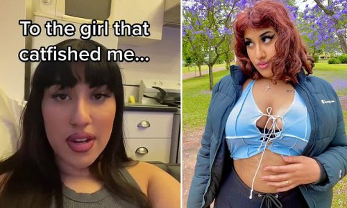 TikTokker who fell head over heels for a man she met online only to learn he was a WOMAN reveals the red flags that made her realise she was being scammed - and why she's now FRIENDS with the catfisher