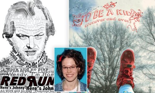 Transgender Nashville school shooter drew chilling image of Jack Nicholson in The Shining with 'MURDER' spelt backwards, and eerie picture about remaining a child forever