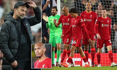Can Liverpool hold out? Brazilian midfielder Fabinho warns that Quadruple-chasing Reds are 'very physically and mentally tired' - and he says boss Jurgen Klopp has 'a headache' to form a team for final stretch