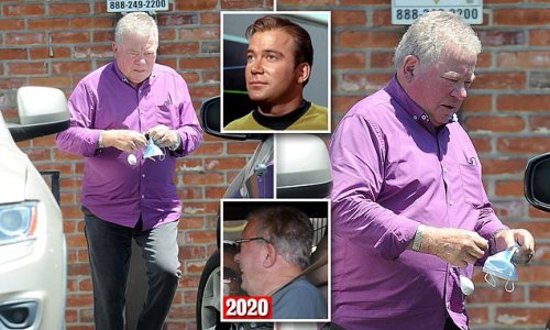 EXCLUSIVE: Where no hair has gone before! Star Trek legend William Shatner, 91, treats himself to a minor makeover as he is seen leaving his go-to hair transplant clinic in Los Angeles