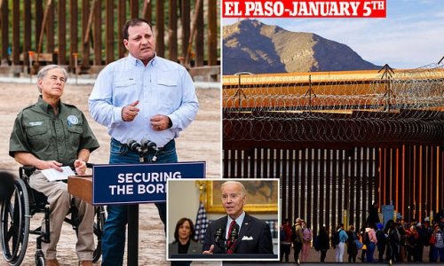 Is THIS the man who'll fix Biden and Harris' migrant crisis? Texas' new border czar vows to make Lone Star State 'least desirable place for crossers' thanks to huge border wall
