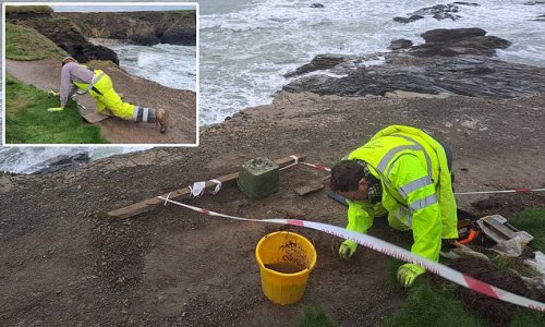 Body found on Cornish coastal footpath could be 200-year-old shipwrecked sailor, experts believe