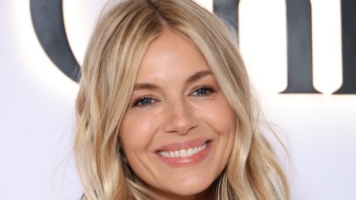 Sienna Miller stuns in a satin slip dress less than two months after giving birth - as she joins her...