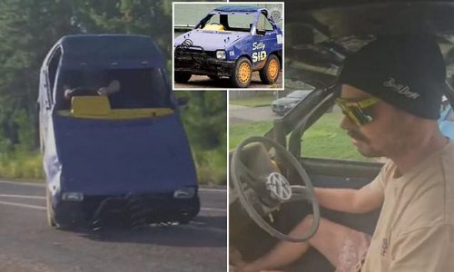 Influencer charged after allegedly performing dangerous stunts in a modified CLOWN CAR on a public road and streaming it to his subscribers
