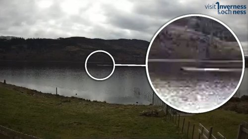 Loch Ness monster hunter is STUNNED as a mysterious black hump is filmed rising and sinking out of the water