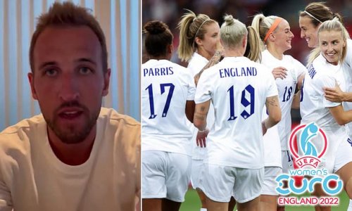 'We'll be watching and cheering you guys on': England captain Harry Kane issues a rallying cry to the nation to 'get behind and support' the Lionesses as they kickstart Euro 2022 campaign against Austria tonight at Old Trafford