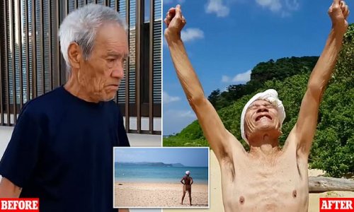 Japans Naked Hermit Who Spent Years Alone On A Tropical Island Returns To His Paradise