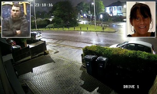 Moment grandmother is grabbed off street by her suspected killer