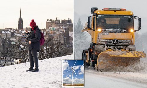 SNOW and ice alert for London and the South East from SUNDAY: White stuff falls in Gatwick after -9C overnight low - as UK faces blackouts this weekend while two-thirds of town halls suffer shortage of GRITTER truck drivers