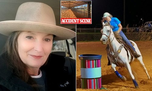 PICTURED: Alabama woman, 56, who died when her horse bucked and threw her off at Florida rodeo after competing in barrel race