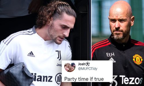 'Thank f***!': Man United fans rejoice at the news Adrien Rabiot's £15m move from Juventus could be on the brink of collapse as they call him the 'wrong type of player' to fix Erik ten Hag's midfield