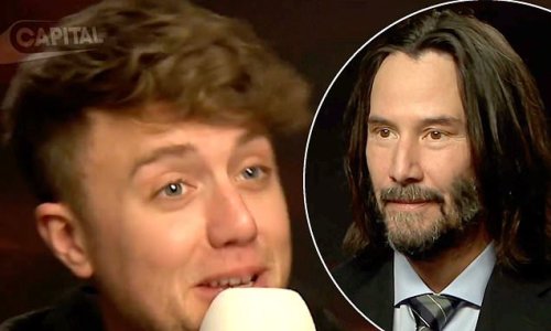 'I had to turn over!': Roman Kemp leaves fans cringing at VERY awkward interview with Keanu Reeves as he grills Hollywood star on British culture