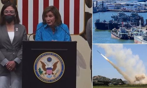 'I was told at the beach if I dug a hole deep enough we would reach China': Nancy Pelosi explains why she's 'always felt a connection' to Beijing after rebuking their warnings and visiting Taiwan amid intense military drills