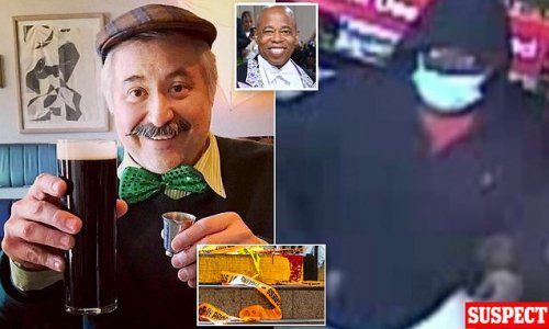 Eric Adams admits Goldman Sachs subway shooting murder is 'every New Yorker's worst nightmare' and apologizes to victim's family cops hunt killer with NINETEEN prior arrests
