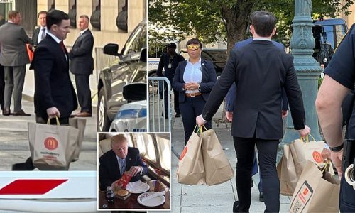 McDonald's order is carried into Manhattan court during Donald Trump's $250 million fraud trial