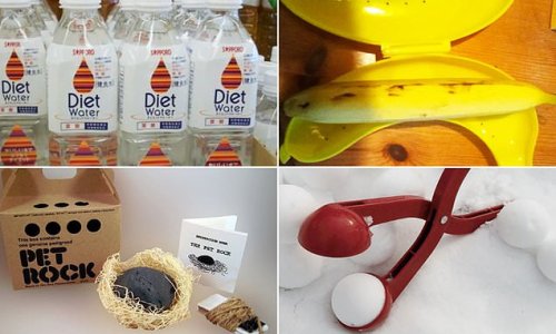 The most useless items ever? From a banana holder to 'diet water', these are some less than grand designs!