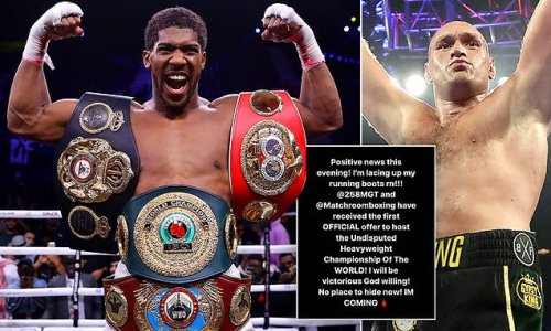 Joshua confirms 'first official offer' to host Fury clash