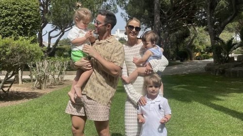 Vogue Williams says Spencer Matthews bore the brunt of son Otto's 'hitting and biting phase' after 2-year old bit him in the GROIN during trip to Legoland