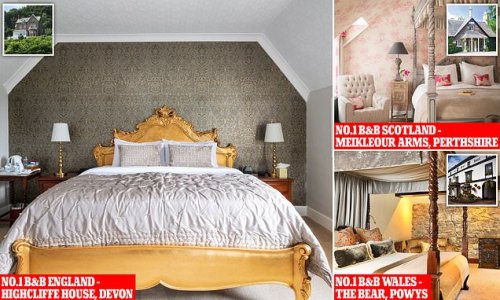 Britain's best B&Bs for 2022 revealed by the AA, from a Welsh 15th-century coaching inn to a boutique bolthole in Devon and an elegant property in Scotland