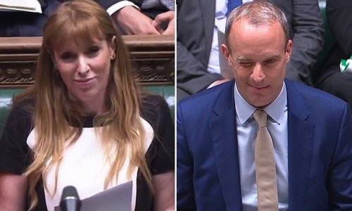 Champagne socialism is back, Dominic Raab quipped, and shot Angela Rayner a wink. Eek! HENRY DEEDES watches the two stand-ins going head-to-head at PMQs