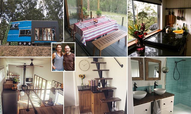British expats build their dream off-grid tiny home in Australia for just £30,200