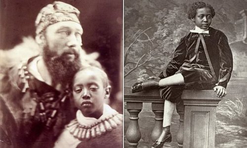 The tragic little prince who can never go home: Haunting book looks at the short life of orphaned Ethiopian royal
